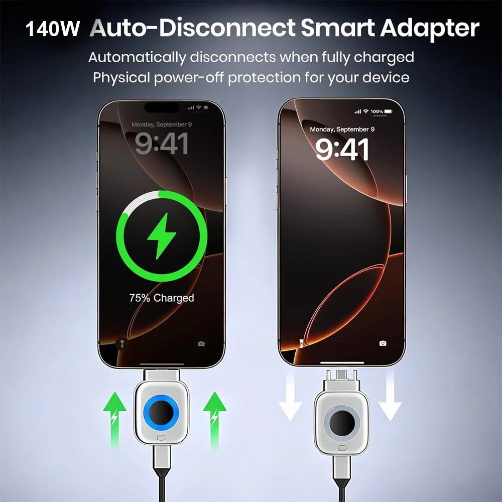AI Smart Auto-Stop Charging Adapter