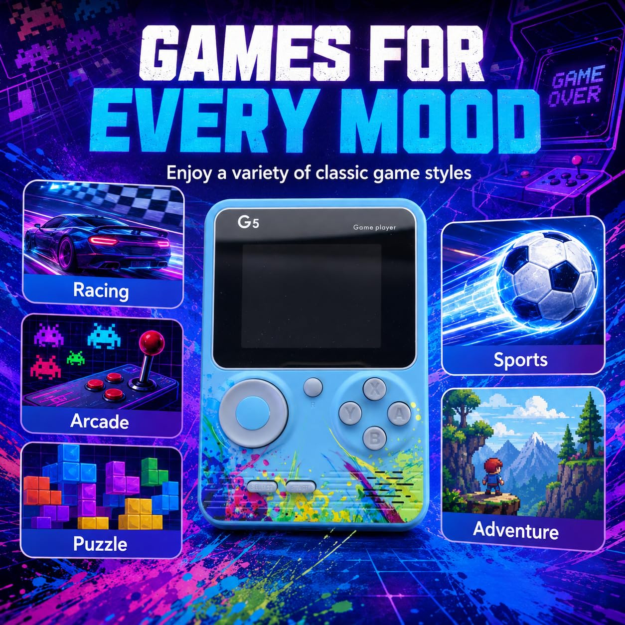 G5 Game Box with 500 Games
