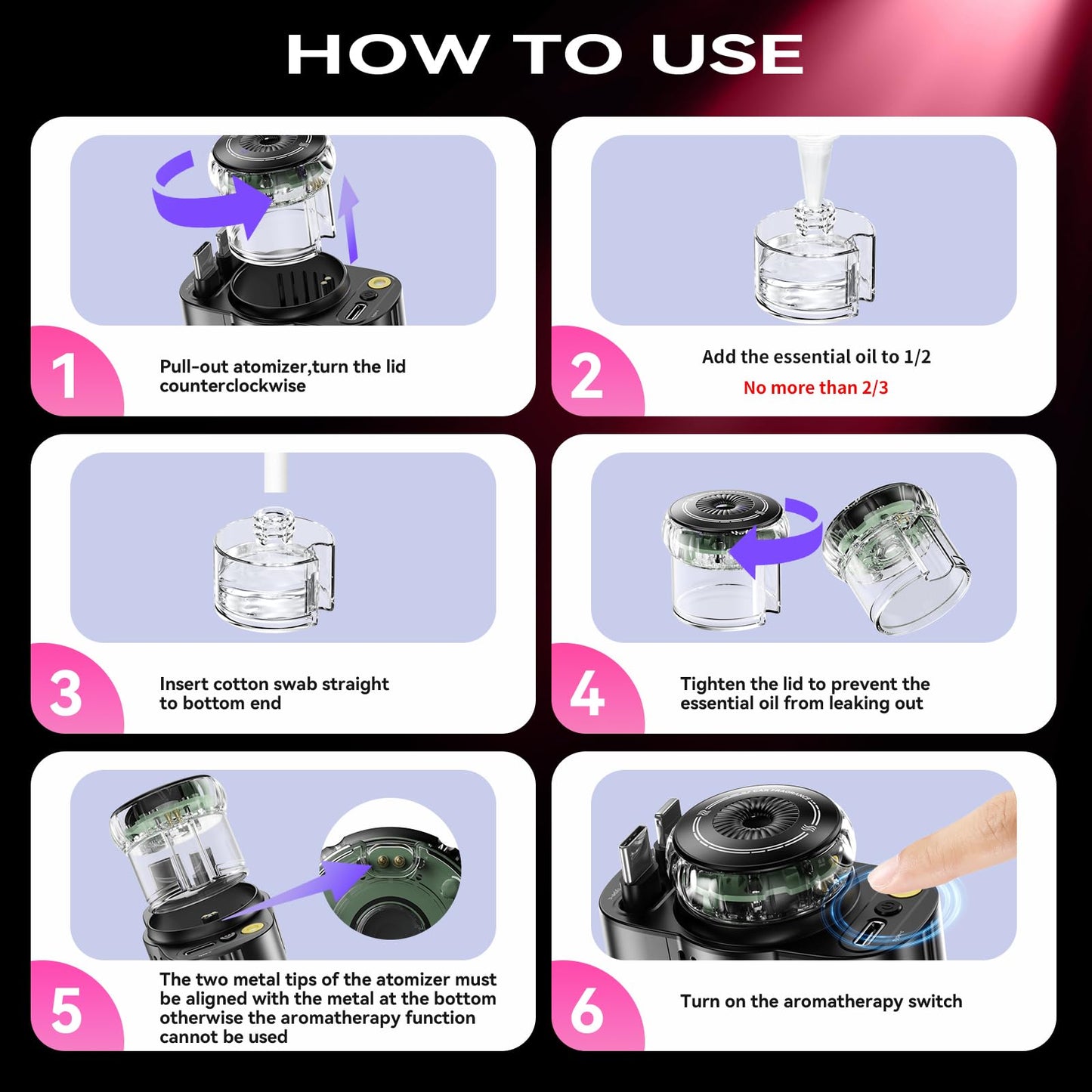 5-in-1 Car Charger with Star light