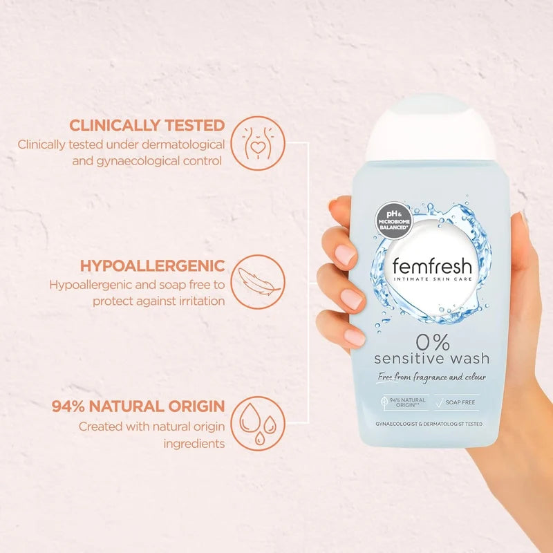 Femfresh - غسول للمناطق الحساسة 0% مواد عطرية