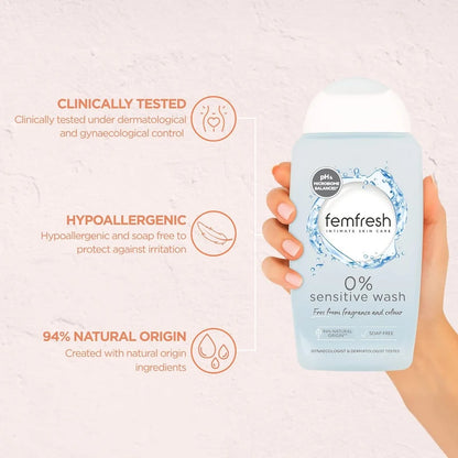 Femfresh - غسول للمناطق الحساسة 0% مواد عطرية