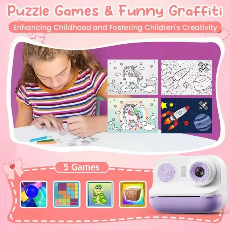 Kids Instant Print Camera